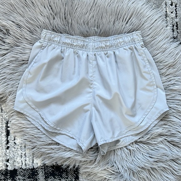 Nike Pants - Nike Shorts Womens Gray Dri-Fit Lined Elastic‎ Waist Running Shorts Size Small